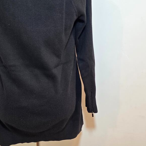 Cabi Women's Size Small S Tailor Front Zip Sweater Black Jacket Pockets Coat - Picture 5 of 8